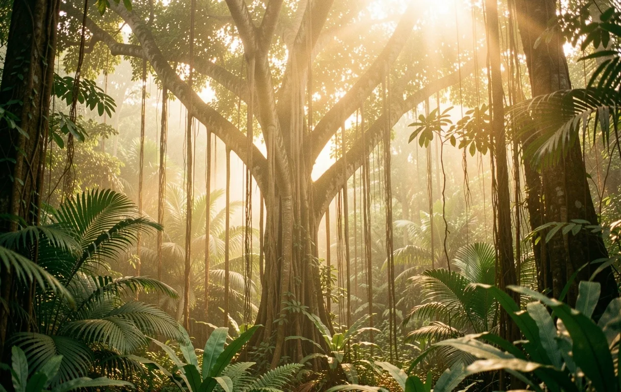 Primary botanical landscape in Bali